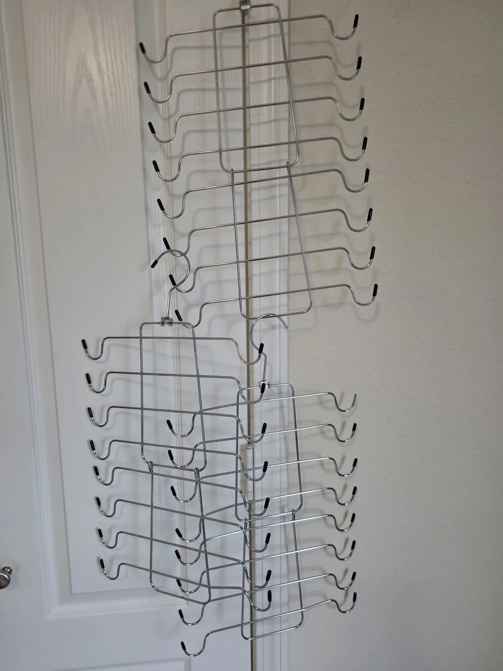 Chrome Multi-Tier Hanging Organizer Rack - Silver